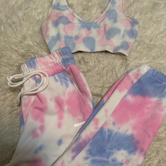 Bo and Tee Matching Tie Dye Sweatsuit - Picture 1 of 1
